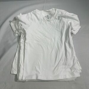 NWT Royal Apparel Cotton T-Shirt Kids Size 10 White Bulk Lot 15 Basics USA Made
